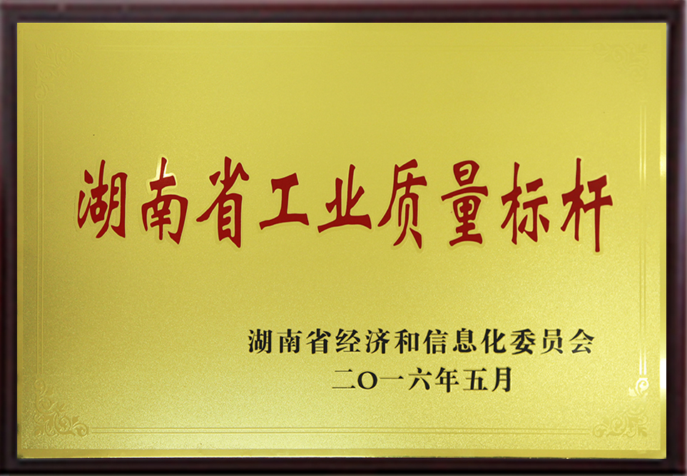 湖南省工业质量标杆